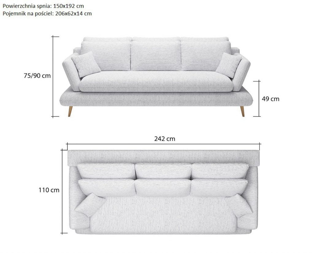 Sofa do salonu Monte z automatem DL-ka Meble-Diana.pl